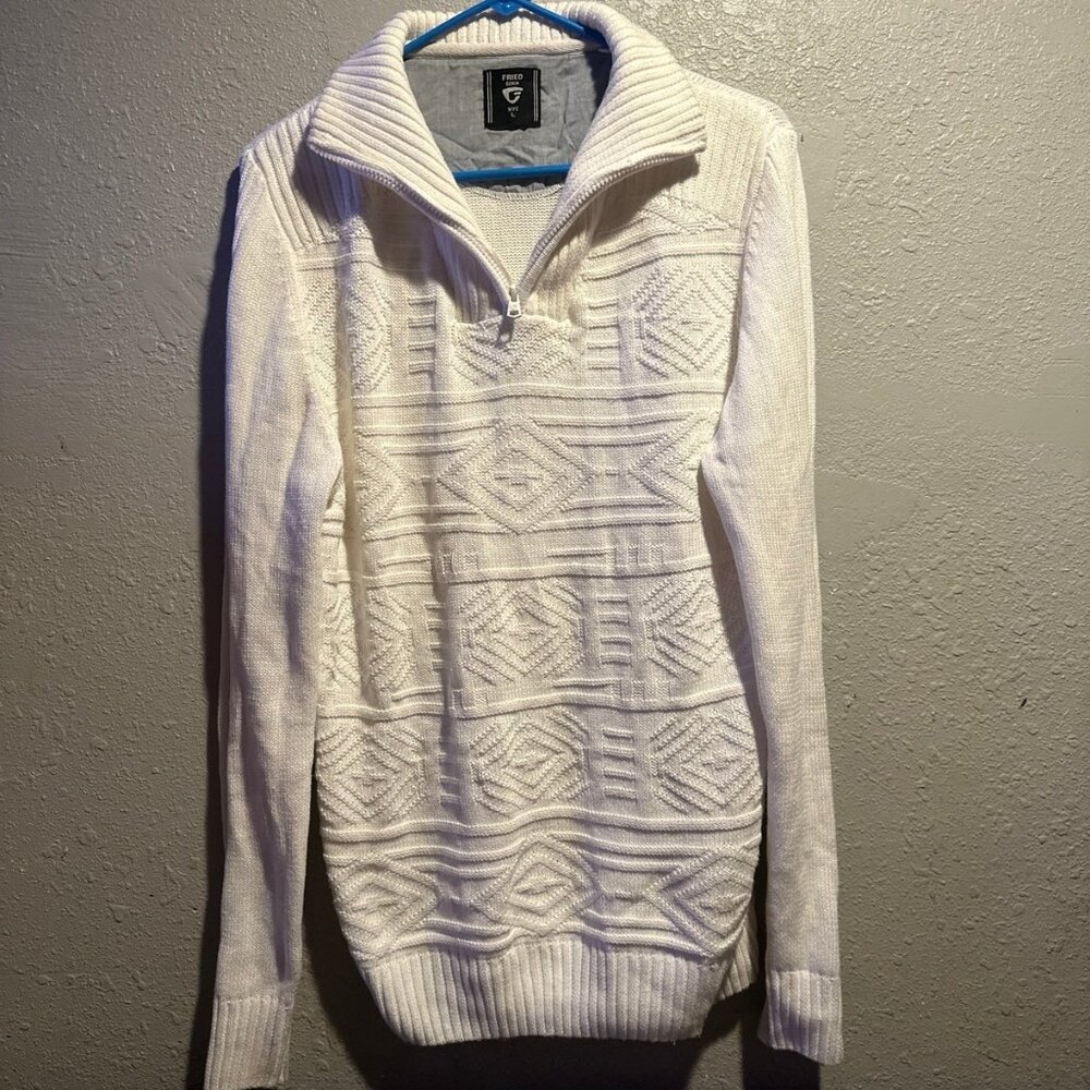Men's Fried Denim Brand Sweater